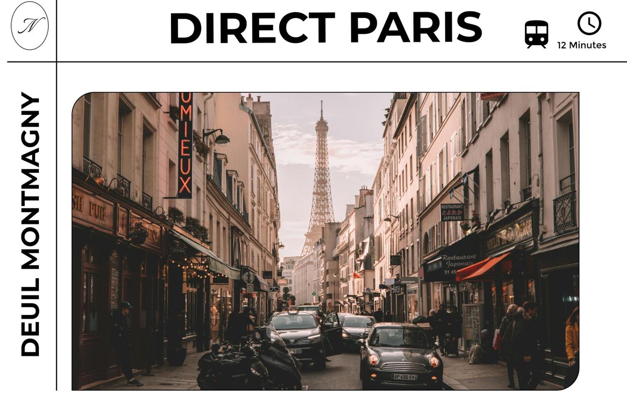 Ferienwohnung Parisian Retreat Pour 5 Personnes - 12 Min De Paris - Proche Gare Deuil-la-Barre Exterior foto